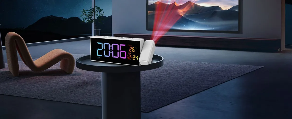 Netzu Projection Alarm Clock with Date & Temperature