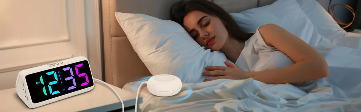 Netzu Vibrating Alarm Clock with Bed Shaker