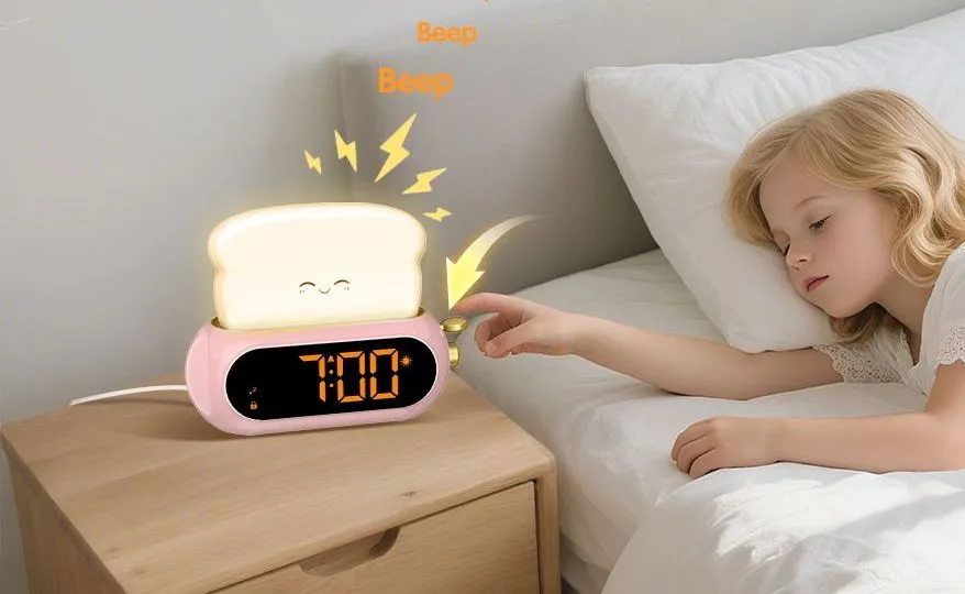 Netzu Toast OK-to-Wake Clock with Sound Machine